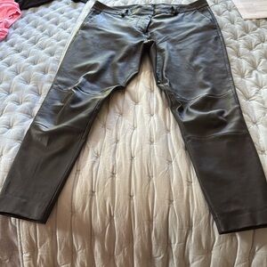 Black leather pants